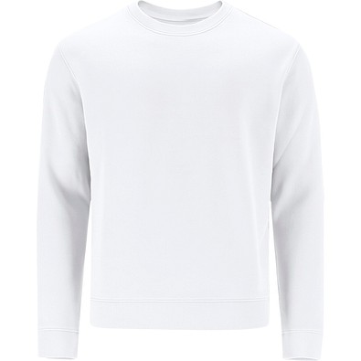 Unisex Sweatshirt mit Rundhalsausschnitt – Klassischer Crewneck, L, WEISS