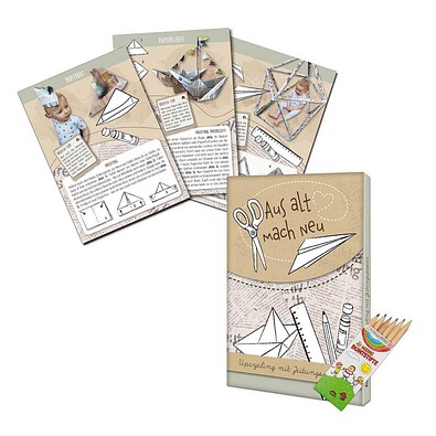 Upcycling-Set, Standard, Zeitungspapier, ohne Druck