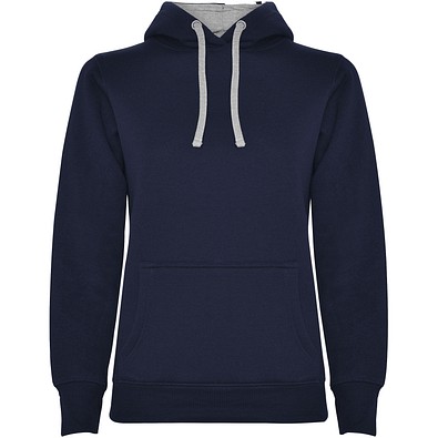 Urban Kapuzenpullover für Damen, Navy Blue/grau, 2XL