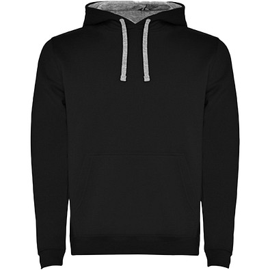 Urban Kapuzenpullover für Herren, schwarz/Marl Grey, 3XL