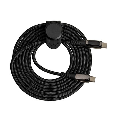 USB-C Kabel mit Display und Kabelbinder REEVES-CONVERTICS DIGITAL, schwarz