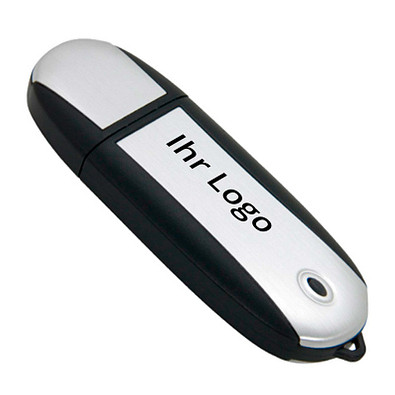 USB-Stick Aluline, 4 GB, schwarz