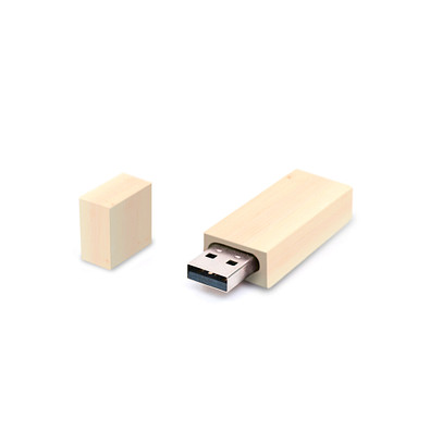 USB Stick Holz Bar 128 GB, ahorn