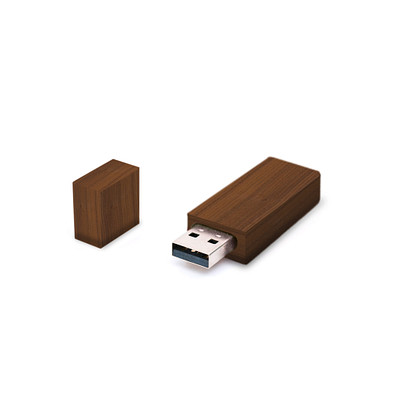 USB Stick Holz Bar 512 MB, walnuss