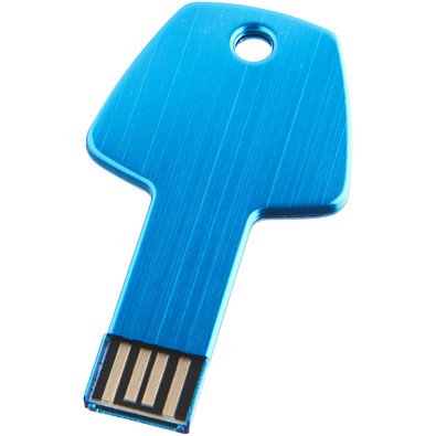 USB-Stick Schlüssel, hellblau, 64GB