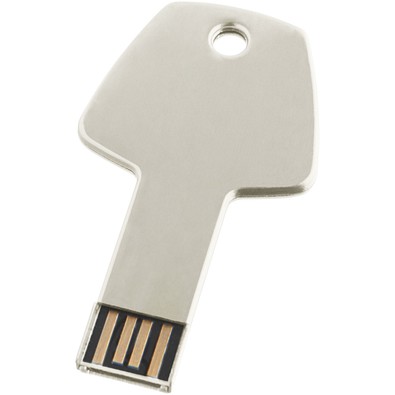 USB-Stick Schlüssel, silber, 64GB