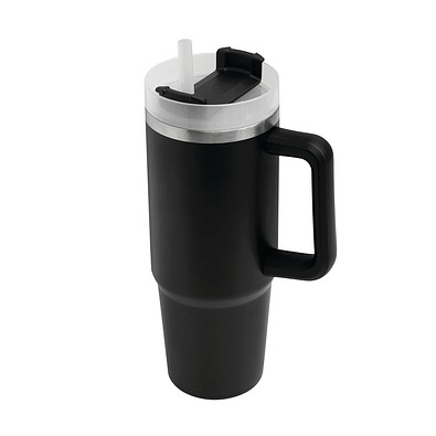 Vakuum-Trinkbecher DRINK DELUXE,schwarz