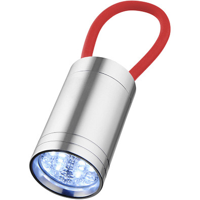 Vela 6-LED-Taschenlampe mit Leuchtband, rot Vela 6-LED-Taschenlampe mit Leuchtband, rot