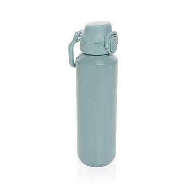 Via RCS Re-Steel Sportflasche mit Verschluss, 600ml, grün