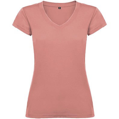 Victoria T-Shirt mit V-Ausschnitt für Damen, Clay Orange, XL