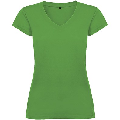 Victoria T-Shirt mit V-Ausschnitt für Damen, Tropical Green, L