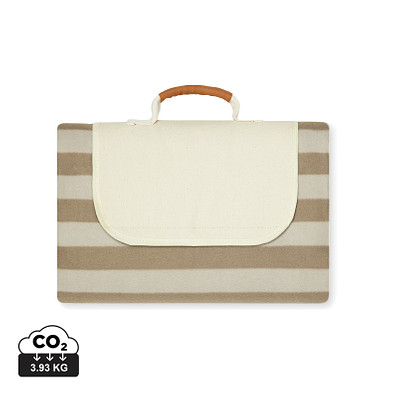 VINGA Alba große GRS rPET Picknickdecke, braun