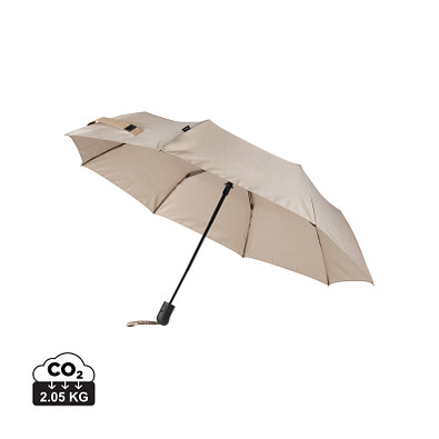 VINGA Baltimore AWARE™ RPET 21“ Regenschirm, greige