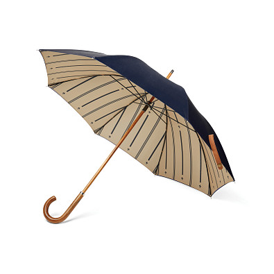 VINGA Bosler AWARE™ Regenschirm aus recyceltem PET, navy blau