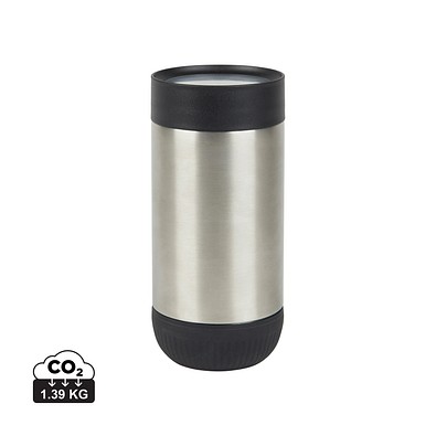 VINGA Erie 350ml Becher aus RCS rec. Stainless-Steel, silber, schwarz
