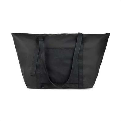 VINGA Livorno Wochenendtasche aus GRS recyceltem Polyester, schwarz