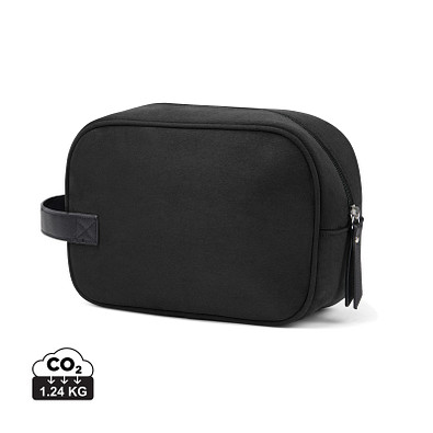 VINGA Marlow Kosmetiktasche aus RCS recyceltem Polyester, schwarz