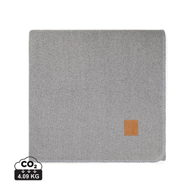 VINGA Moulton Decke aus GRS rPET, grau, granite grey
