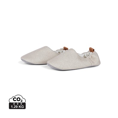 VINGA Moulton Hausschuhe aus RCS rPET (L/XL), beige, feather grey