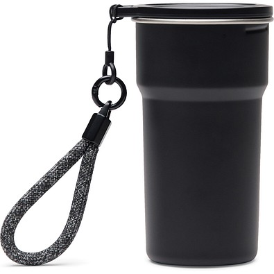 VINGA Parks Becher aus RCS Stainles Steel, 4 Stück, 250ml, schwarz