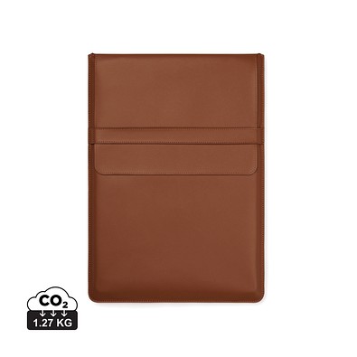 VINGA Timo 14 Zoll Laptop-Sleeve aus RCS recyceltem rPET, braun