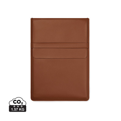 VINGA Timo 16 Zoll Laptop-Sleeve aus RCS recyceltem rPET, braun