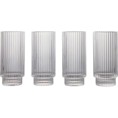 VINGA York Highball, 4-tlg. Set, transparent
