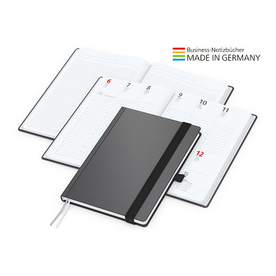 Geiger-Notes Vision-Hybrid White Bestseller Notizbuch inkl. Goldprägung