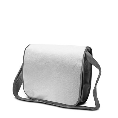 Joytex® Vlies-Business-Umhängetasche, weiß/hellgrau