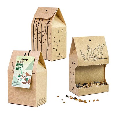 Vogelfutter To-Go, Werbekarte, 2-seit. Druck