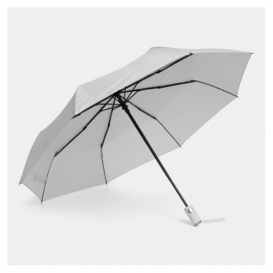 Vollautomatischer Windproof-Taschenschirm ORIANA,perlgrau