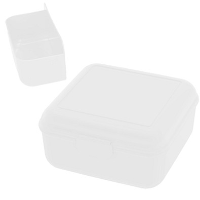 Vorratsdose Cube deluxe, mit Trennschale, weiß