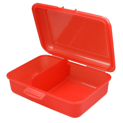 Vorratsdose School-Box mittel mit Trennwand, trend-rot PP Vorratsdose School-Box mittel mit Trennwand, trend-rot PP