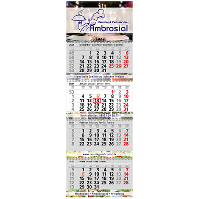 Block-Wandkalender mit Wire-O-Bindung 2021, 4 Block Kalender Block-Wandkalender mit Wire-O-Bindung 2021, 4 Block Kalender