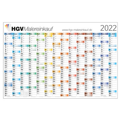 Wandplaner Regenbogen 2022 Wandplaner Regenbogen 2022