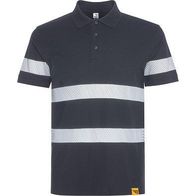 Warnschutz-Industriepolo mit Reflexstreifen, S, LEAD