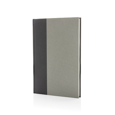 Words GRS zertifiziertes RPET & Kraft Notizbuch A5, grau