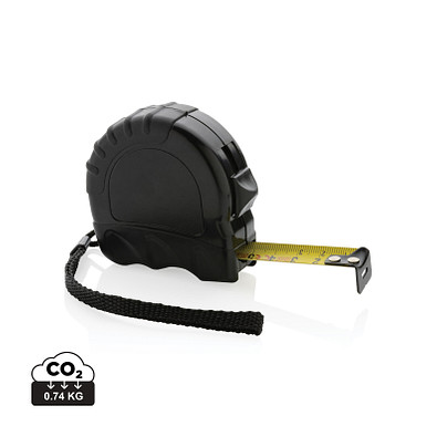 XD COLLECTION 5m/19mm Maßband aus RCS recyceltem Kunststoff, schwarz