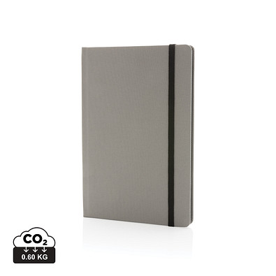 XD COLLECTION GRS-zertifiziertes rPET-A5-Notizbuch, grau, schwarz