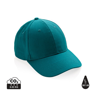 XD COLLECTION Impact 6 Panel Kappe aus 280gr rCotton mit AWARE™ Tracer, verdigris