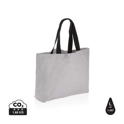 XD COLLECTION Impact Aware™ 240g/m² große Tasche aus rCanvas, ungefärbt, grau