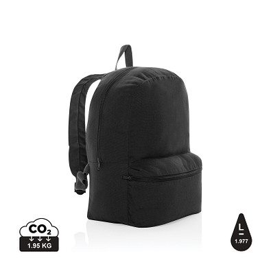 XD COLLECTION Impact Aware™ 285g/m² rCanvas-Rucksack, ungefärbt, schwarz