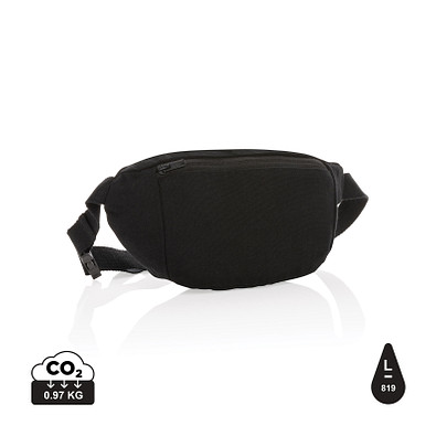 XD COLLECTION Impact Aware™ 285g/m² ungefärbte rCanvas-Gürteltasche, schwarz
