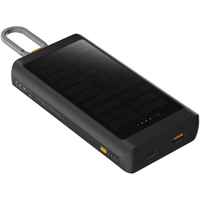 Xtorm XG2S101 Go2 10.000 mAh 15W Solar Powerbank mit Lampe, kohle