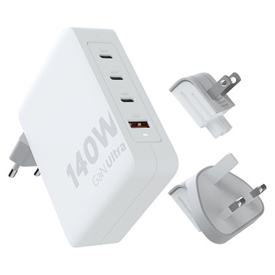 Xtorm XVC2140 GaN Ultra 140 W Reiseladegerät mit 240 W USB-C PD-Kabel, weiss