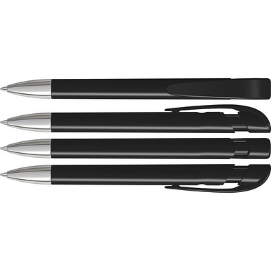 uma® Kugelschreiber YES SI inkl. Metallspitze, schwarz