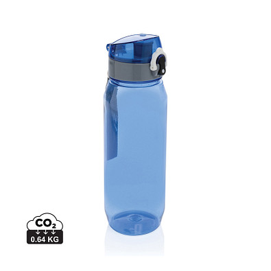 Yide verschließbare Wasserflasche aus RCS rec. PET, 800ml, blau