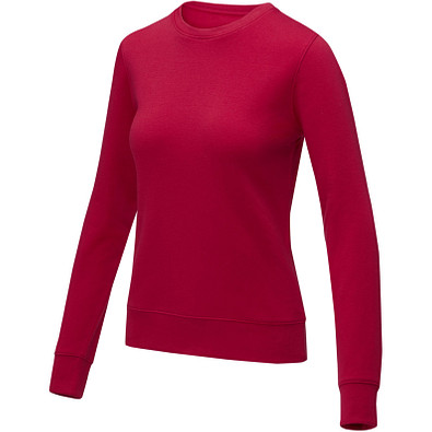 Zenon Sweater mit Rundhalsausschnitt für Damen, rot, 4XL