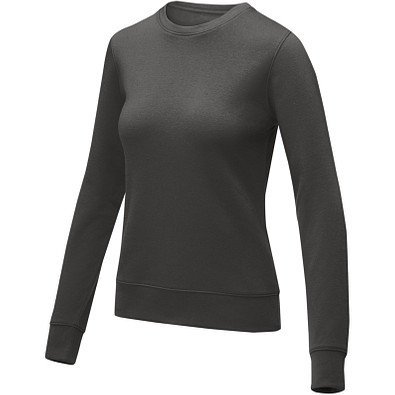 Zenon Sweater mit Rundhalsausschnitt für Damen, storm grey, L