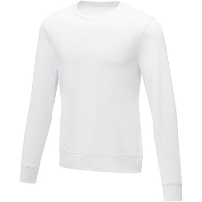 Zenon Sweater mit Rundhalsausschnitt für Herren, weiss, M